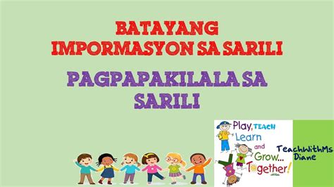 Mga batayang impormasyon tungkol sa sarili .